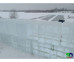 Лед,блоки льда для скульптур, лед строительный - 2