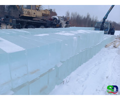 Лед,блоки льда для скульптур, лед строительный - 3